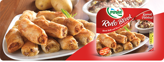 kıymalı patatesli rulo börek