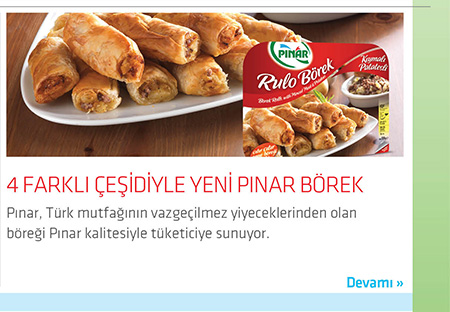 4 Farklı Çeşidiyle Yeni Pınar Börek